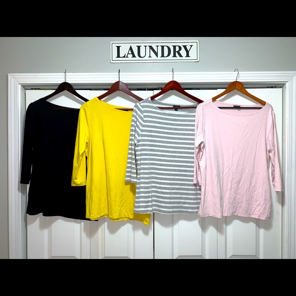 Bundle of Ann Taylor Factory boatneck tee’s